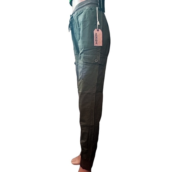 HARLOW Combat Cargo Jogger Pants Jeans Army Green - Picture 5 of 14